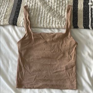 Zara square neck tank top